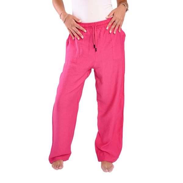 Pink Linen Pants